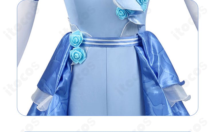 調香師（ヴェラ・ナイエル）波を追うバラ 衣装の腰部装飾ディテール接写