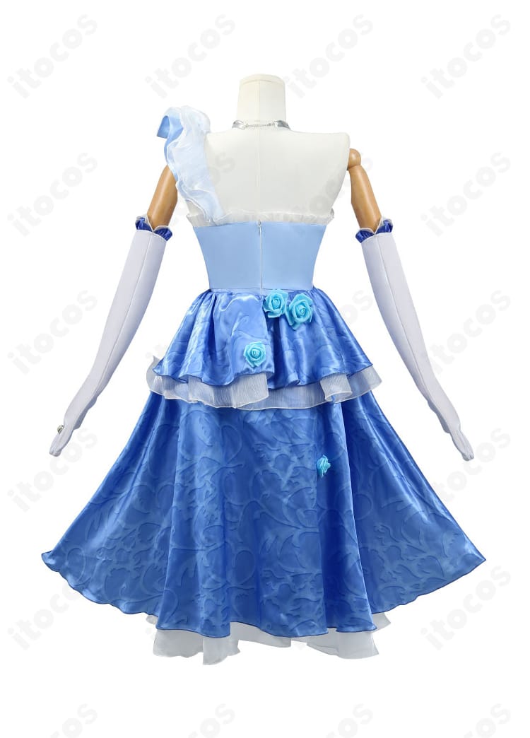 調香師（ヴェラ・ナイエル）波を追うバラ コスプレ衣装の背面全体像