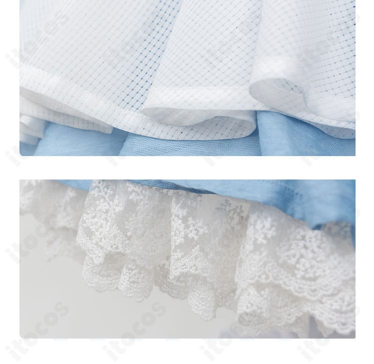 木之本桜 アリス風メイド衣装の裾フリルアップ。多段フリルが動きに合わせて立体感を演出。