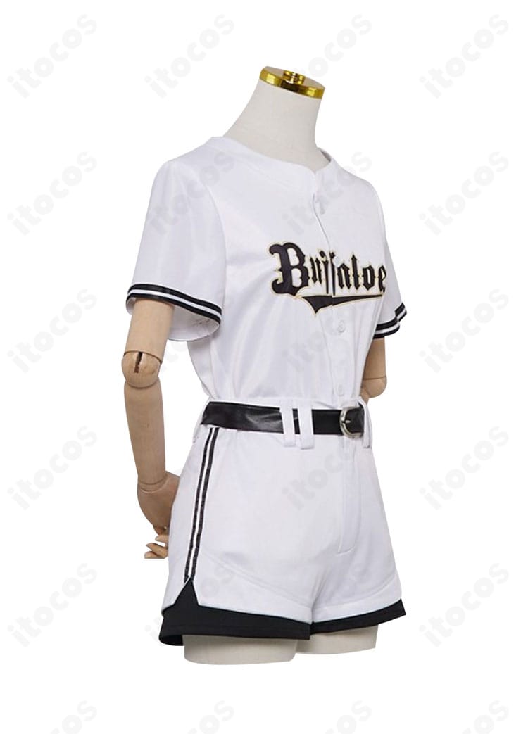 右側面から見たオリックス・バファローズコラボ衣装の全体シルエット