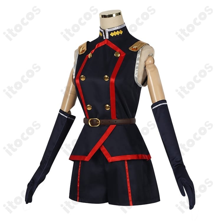 魔都精兵のスレイブ 駿河朱々 コスプレ衣装 高再現で快適、イベント・撮影に最適 - 2枚目の画像