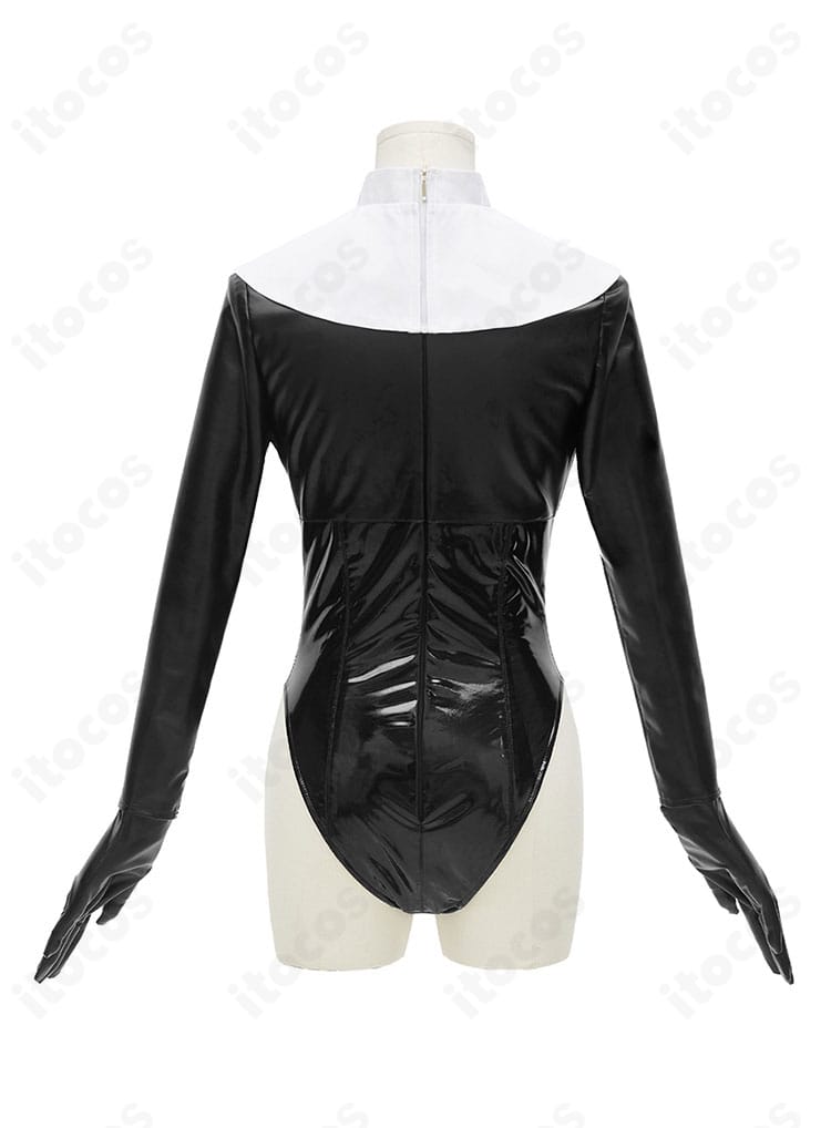 背面全体：歌住サクラコ 覚悟 コスプレ衣装の背面シルエットとパーツ配置を示す画像