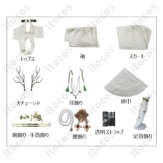 崩壊:スターレイル 星神「豊穣」薬師 コスプレ衣装 高再現で長時間快適、撮影に映える神官風セット - 4枚目の画像（サムネイル）