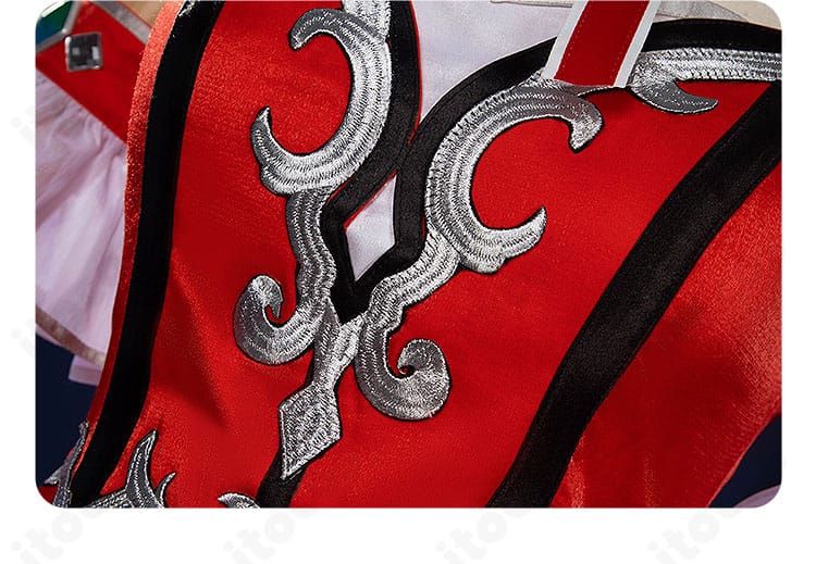 高精度に再現された襟の装飾ディテール（ウインバリアシオン勝負服）