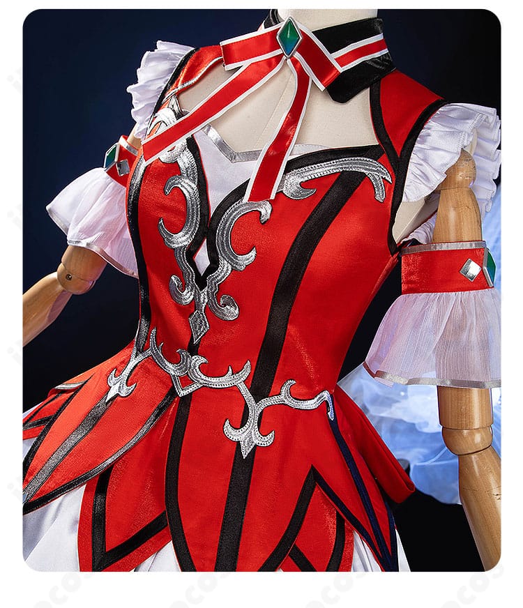 ウインバリアシオン勝負服の装飾意匠にフォーカスしたクローズアップ