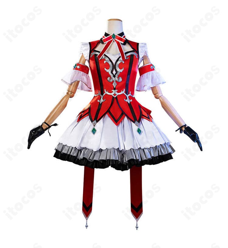 ウマ娘 ウインバリアシオン勝負服コスプレの襟・胸元・装飾を写したディテール写真