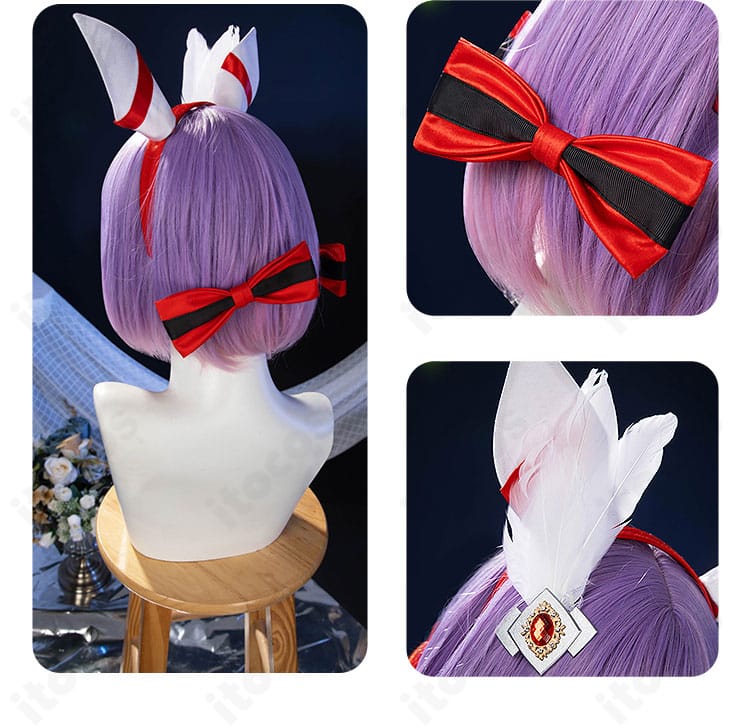 ウインバリアシオンの頭飾りディテールに焦点を当てた近接写真