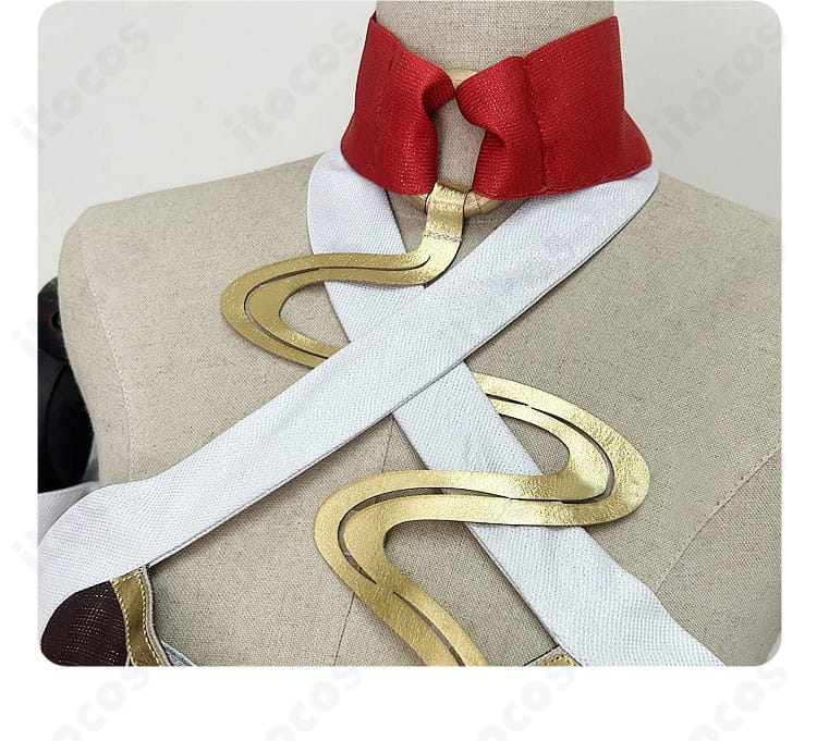 霊砂 コスプレ衣装 首元アクセサリーのアップ（首飾りの質感）