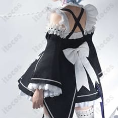 Re:ゼロから始める異世界生活 レム／ラム メイド服コスプレ｜高再現で撮影映え、イベントに最適 - 2枚目の画像（サムネイル）