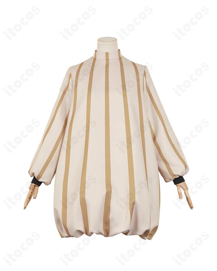 ダンジョン飯 マルシル・ドナトー コスプレ衣装の正面全身。帽子とワンピースのシルエットが分かる構図