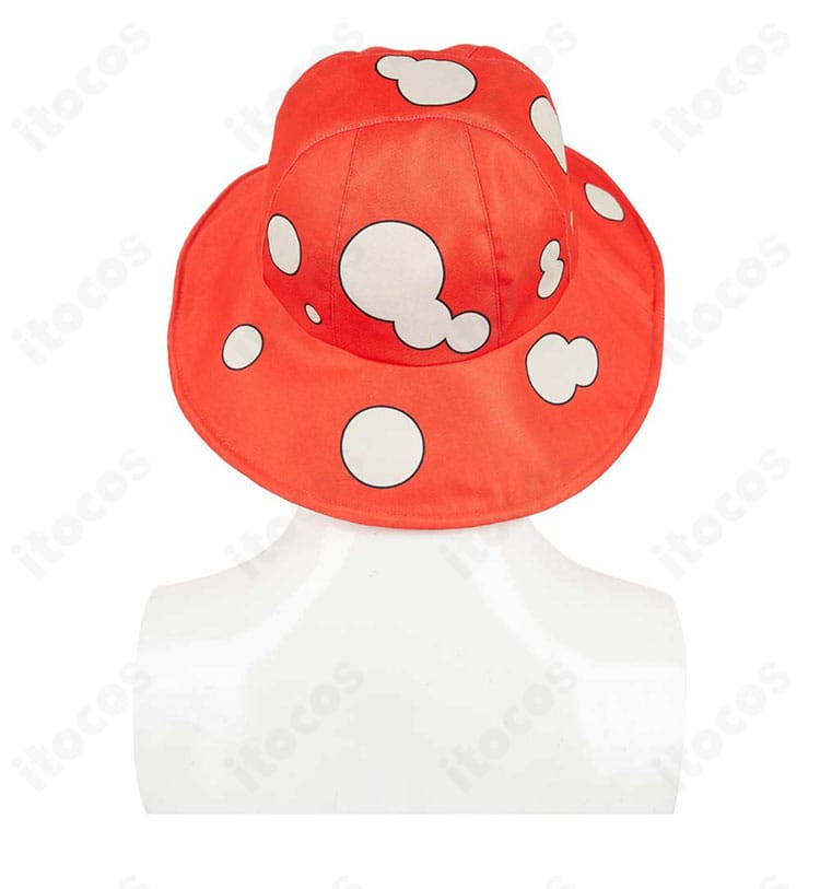 マルシル・ドナトー衣装 帽子背面装飾の詳細。後ろ姿のポイント