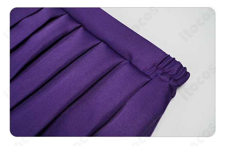 裏梅衣装のスカート上部装飾。ウエスト周りの仕立てとステッチの整いを示す画像