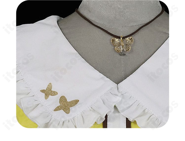 小豆沢こはね衣装の襟元デザイン拡大。リボンと装飾バランスが分かるカット