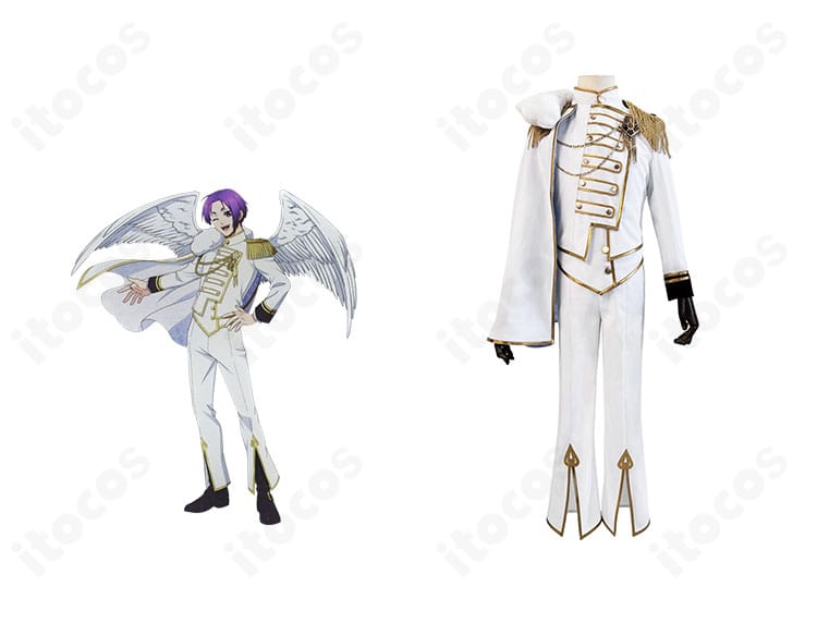 御影玲王 天使ver.のキャラクターイメージとコスプレ衣装の正面全体
