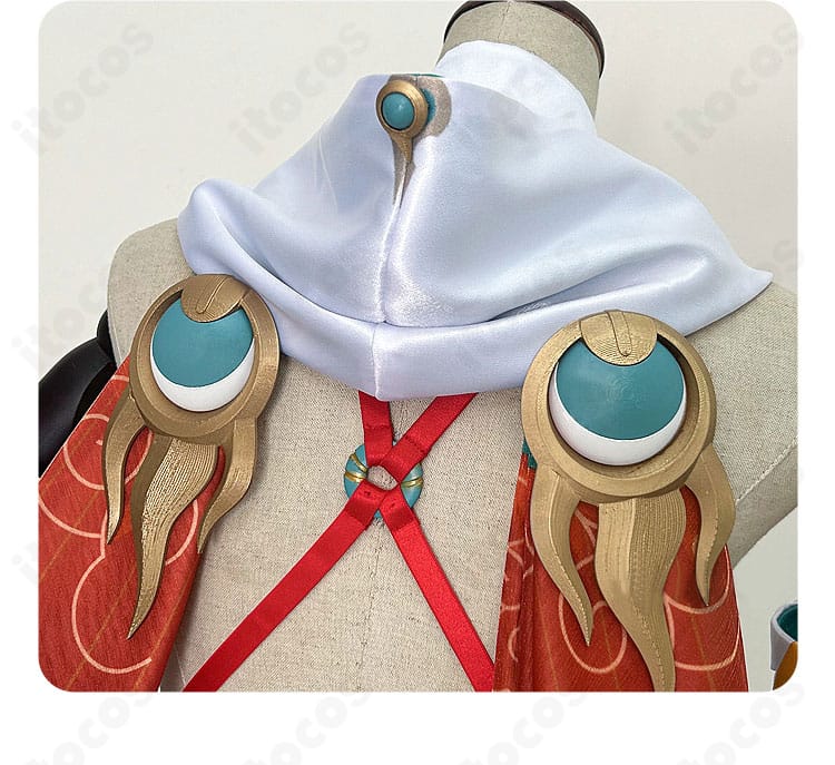 雲璃 コスプレ衣装の背面装飾アップ。背飾りの形状と素材感が分かる。