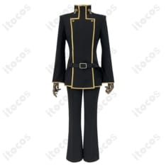 コードギアス ルルーシュ学園制服コスプレ 上着・ズボン・ベルトの3点セットで高再現＆快適 - 1枚目の画像（サムネイル）