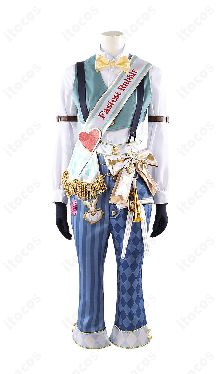 インナーの正面ディテール｜デュース・スペード衣装のベストとシャツの重なり