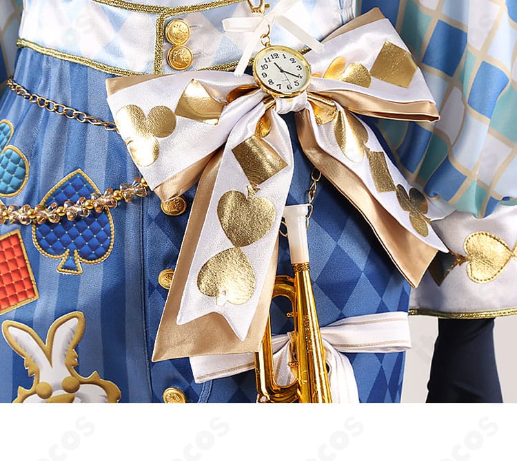 腰飾りと時計モチーフの装飾ディテール｜位置と留め具の構造