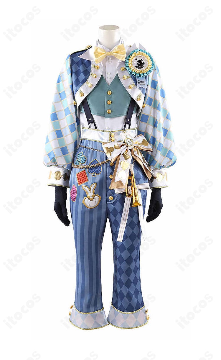 デュース・スペード ラビット・ウェアの全身正面カット｜コートとベストの配色が分かる