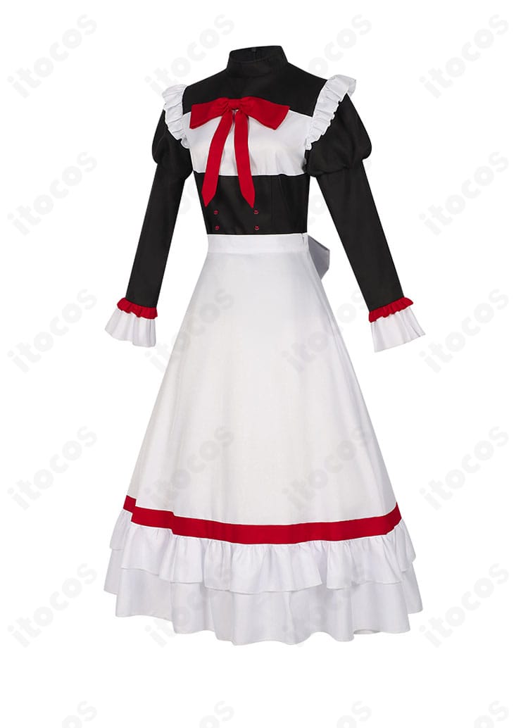 サティ コスプレ衣装 サイドビュー。袖やスカートのライン、シルエットを確認できる写真