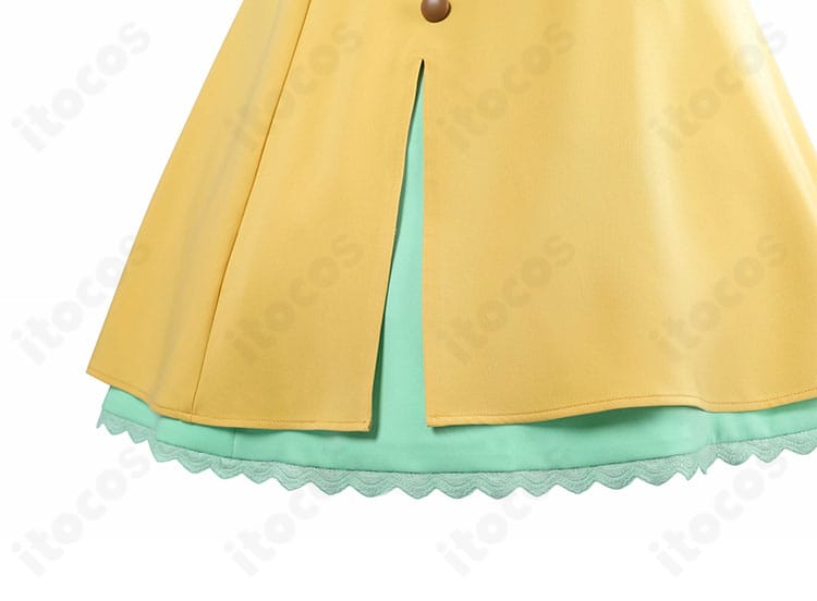 大道寺知世 コスプレのスカート全体。動きやすく上品に広がるデザイン。