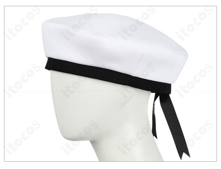 木之本桜の帽子デザインを再現した小物ディテール。形状と縁の仕上げが分かるアップ画像。