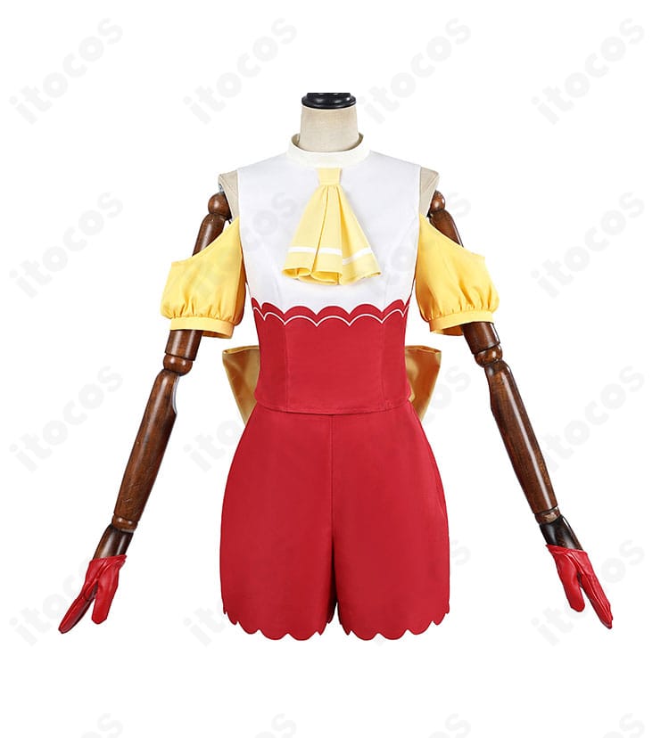 MEMちょのコスプレ衣装【推しの子】正面全体。ショートパンツとトップスで高再現度、イベント向けに着用しやすい構成