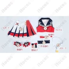 南ことり チアガールコスプレ衣装 高再現で動きやすい通気素材、イベントも快適 - 11枚目の画像（サムネイル）