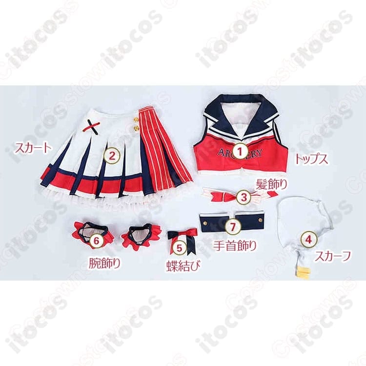 南ことり チアガールコスプレ衣装 高再現で動きやすい通気素材、イベントも快適 - 11枚目の画像