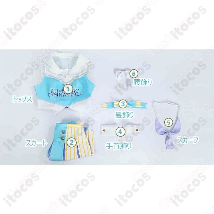 南ことり チアガールコスプレ衣装 高再現で動きやすい通気素材、イベントも快適 - 5枚目の画像