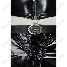 メロ 通常衣装（黒レザー）コスプレ｜高再現で撮影映え、イベントも快適な着用感 - 4枚目の画像（サムネイル）