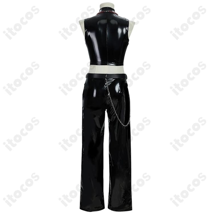 メロ 通常衣装（黒レザー）コスプレ｜高再現で撮影映え、イベントも快適な着用感 - 2枚目の画像