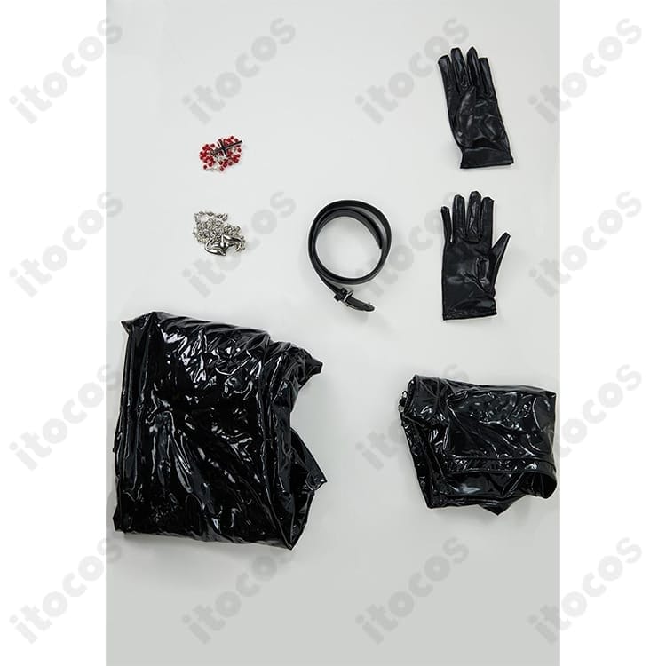 メロ 通常衣装（黒レザー）コスプレ｜高再現で撮影映え、イベントも快適な着用感 - 5枚目の画像