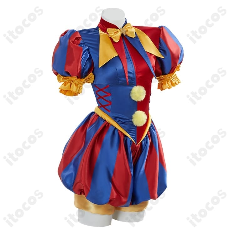 ポムニ コスプレ衣装｜高再現度で写真映えするサーカス風セットアップ S–XL - 2枚目の画像