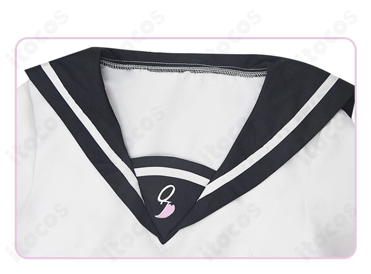 菜なれ花なれ 小父内涼葉 コスプレ衣装・襟元装飾のアップ。精緻な刺繍とエッジの処理で近接撮影にも映える仕上がり。