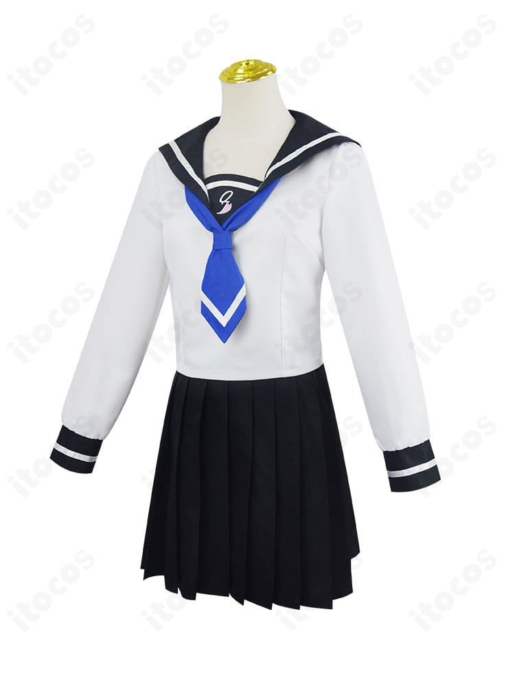 菜なれ花なれ 小父内涼葉 コスプレ衣装・左側面図。袖口の仕立てと身頃のライン、動いた際の落ち感を確認。