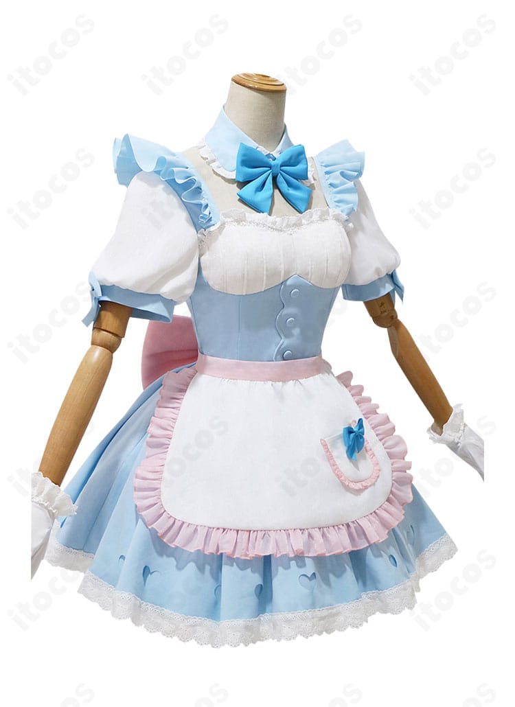 側面シルエットでレム衣装の袖とスカートのライン、可愛らしい装飾を確認できる画像。