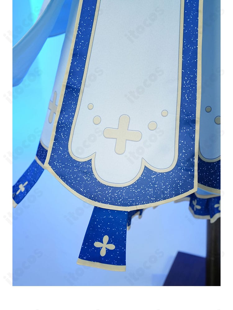 スカート裾の装飾：動きに映える裾デザインとライン取りの近接画像