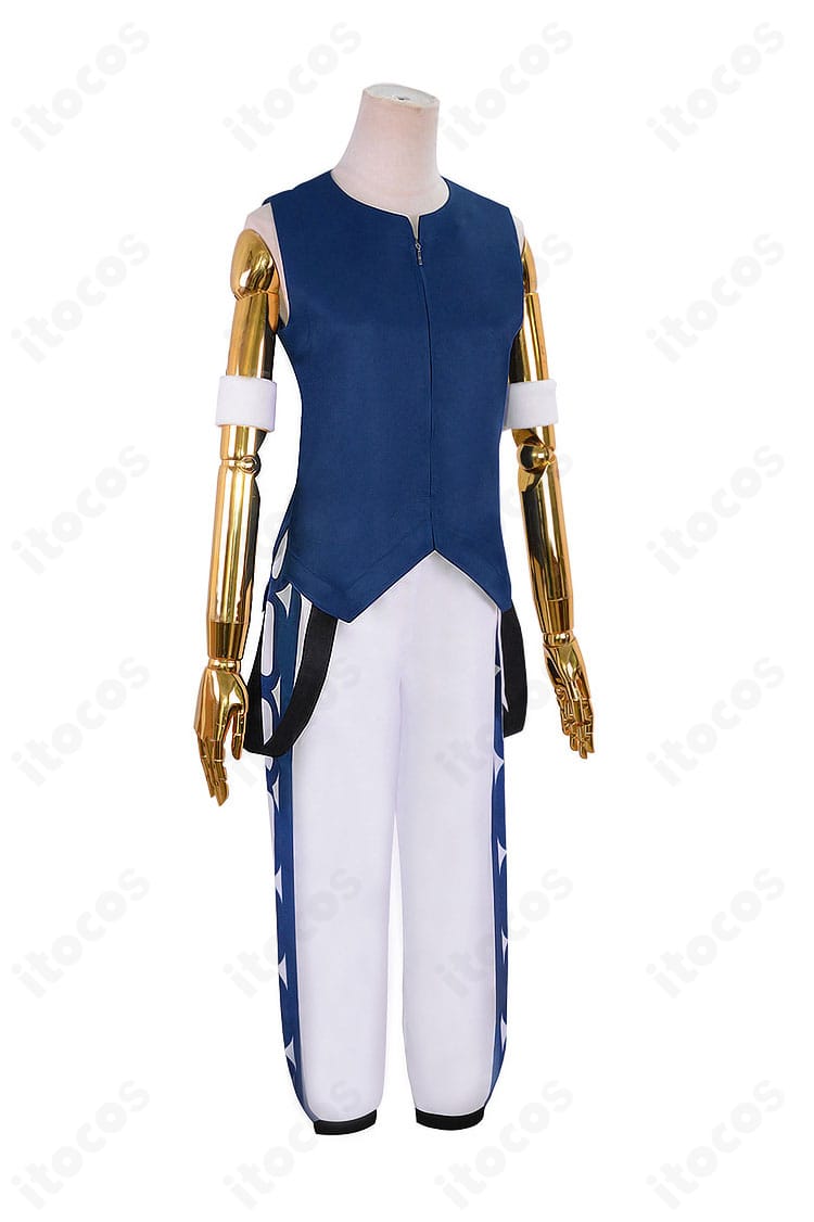 商品右側面から見たリムル=テンペスト半袖衣装。袖丈やサイドラインのシルエットが確認できる全身画像