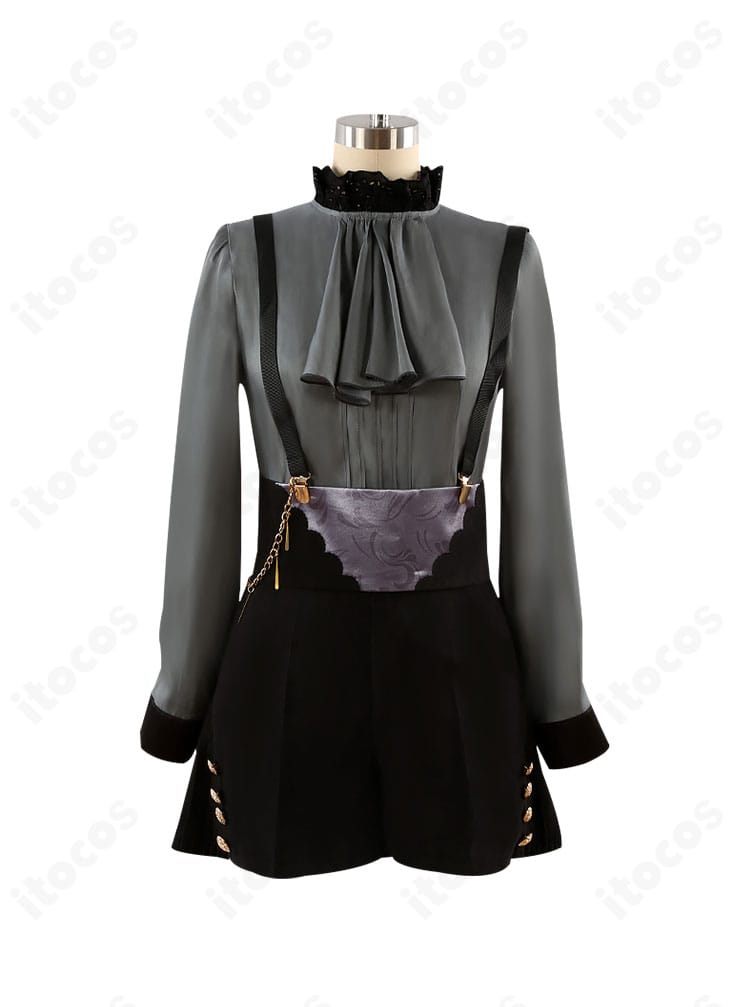 商品背面。エンジョイ！大阪2024コラボ衣装の背面デザインとチェーン配置が見える画像