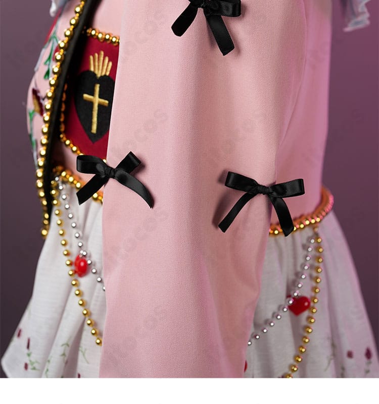 仁兎なずな バツ×バッテン衣装の袖パーツ装飾ディテール