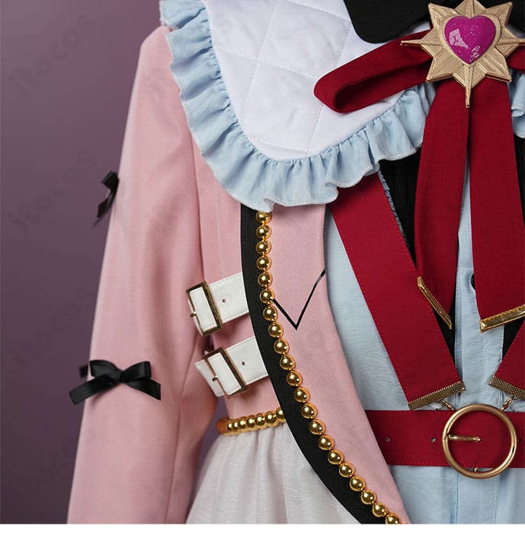 仁兎なずな バツ×バッテン衣装の肩・袖装飾ディテール