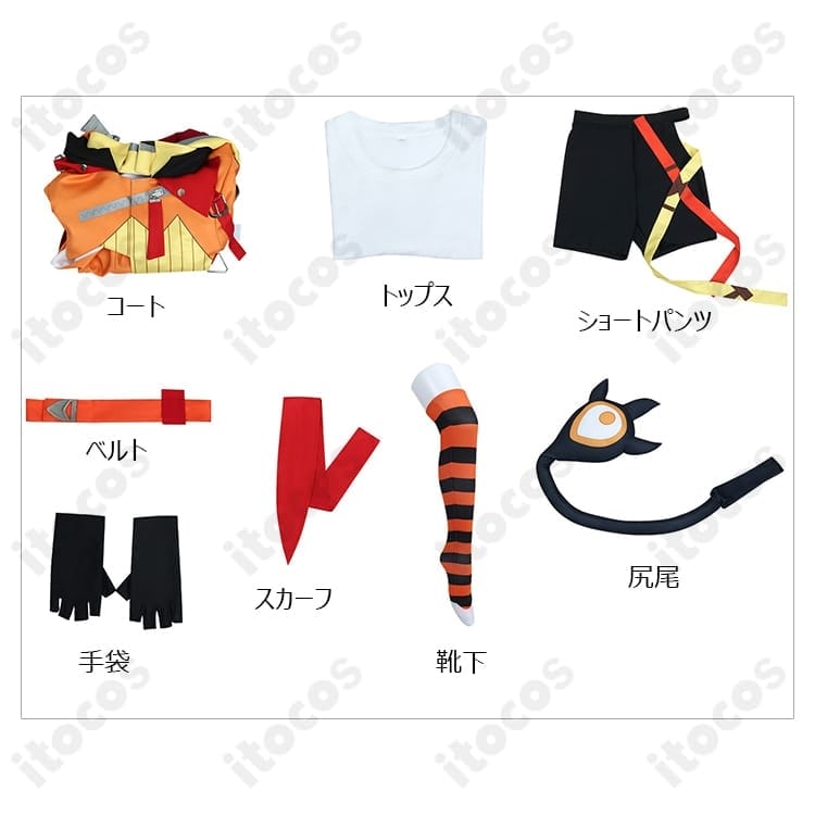 ホロライブ ジジ・ムリン 衣装セット 高再現で動きやすい設計、イベント・撮影に最適 - 6枚目の画像