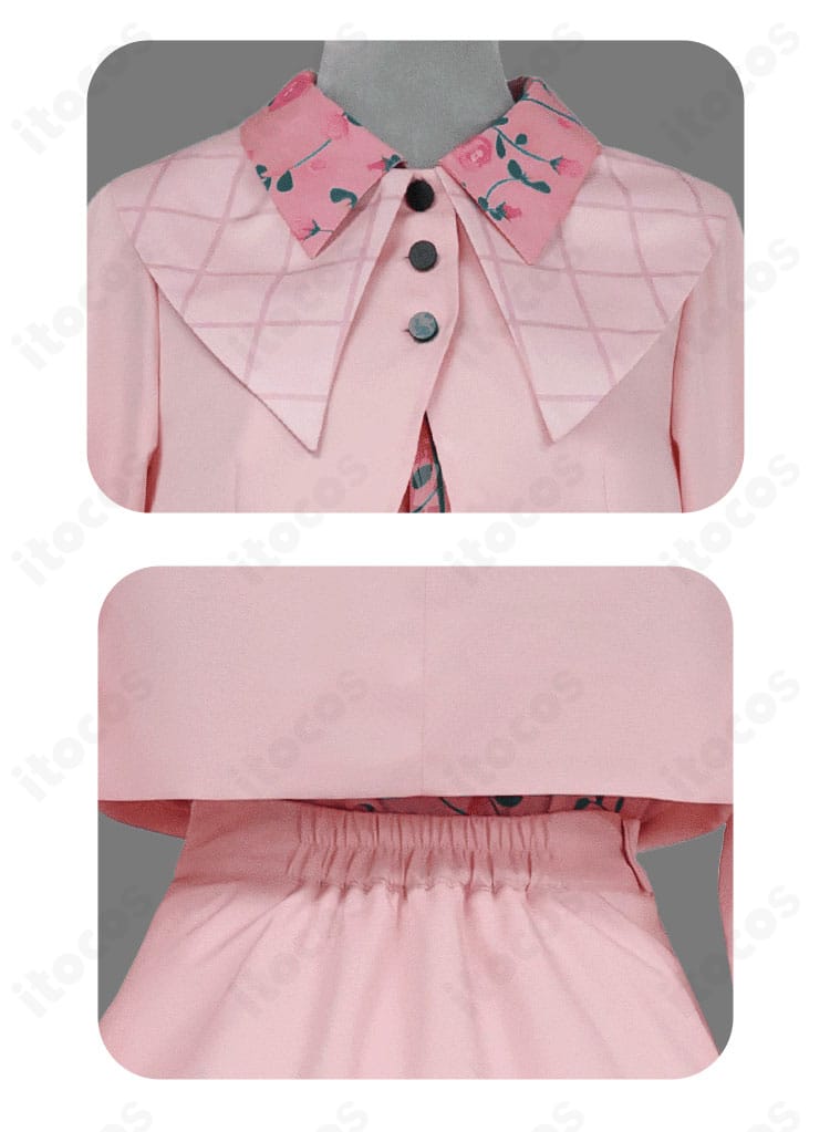 小豆沢こはね コスプレ衣装の刺繍風装飾とトリムのクローズアップ。細部まで作り込まれたディテールが確認できる画像。