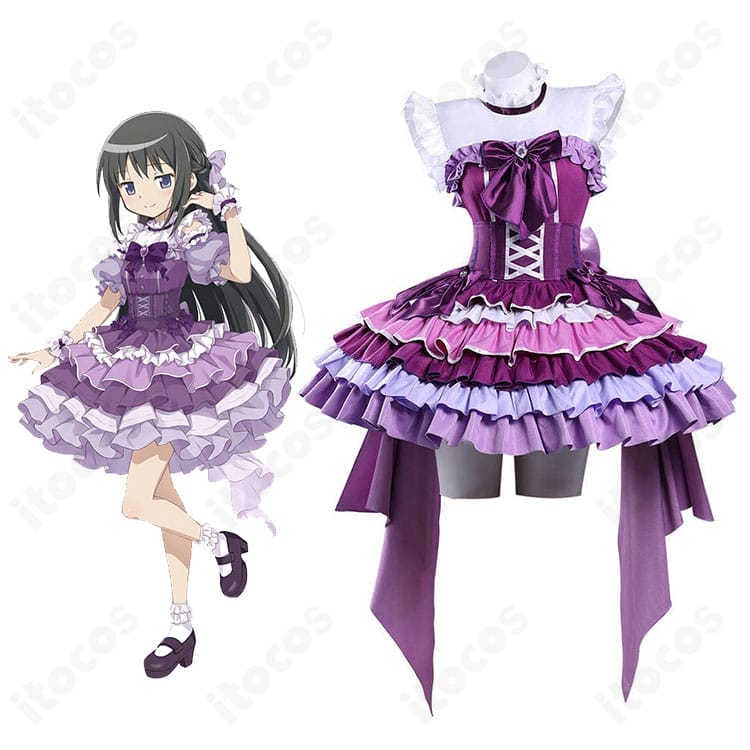 暁美ほむら アイドル衣装 コスプレ｜まどマギ Magia Exedra 高再現セット・職人品質！送料無料・返品無料【itocos】