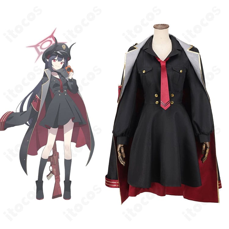 元宮チアキ コスプレ衣装｜ブルアカ 万魔殿 書記服 高再現フルセット！送料無料・返品無料・オーダーメイド対応【itocos】