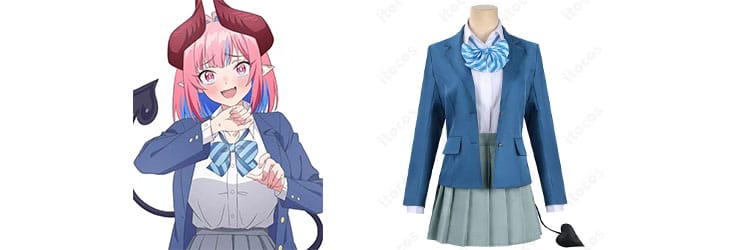 高潔カナン コスプレ衣装 制服｜カナチョロ 尻尾付きフルセットで学園合わせ・イベント撮影向け【itocos】