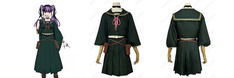 デッドアカウント 漆栖川希詠 学園制服コスプレ衣装｜薄手で通気性がよく、長時間でも上品に決まる撮影向け