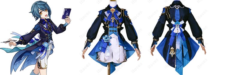 原神 行秋 コスプレ衣装 竹身雨化Ver.｜撮影会・イベントで映える中華風高再現セット一式