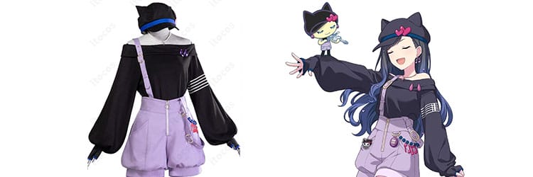 プロジェクトセカイ 白石杏×メロディっち コスプレ衣装｜プロセカ×たまごっちコラボを軽快ストリートで楽しめる一着